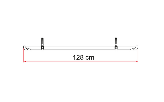 Fiamma Rail Plus Fahrradtransportschiene 128 cm