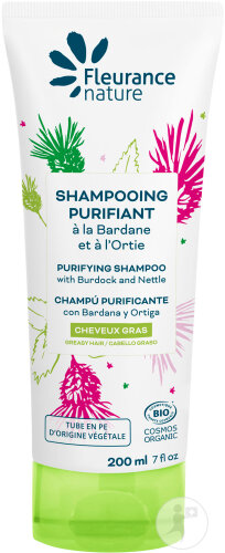 Fleurance Nature Shampoing Purifiant Bardane Et Ortie Cheveux Gras Tube 200ml