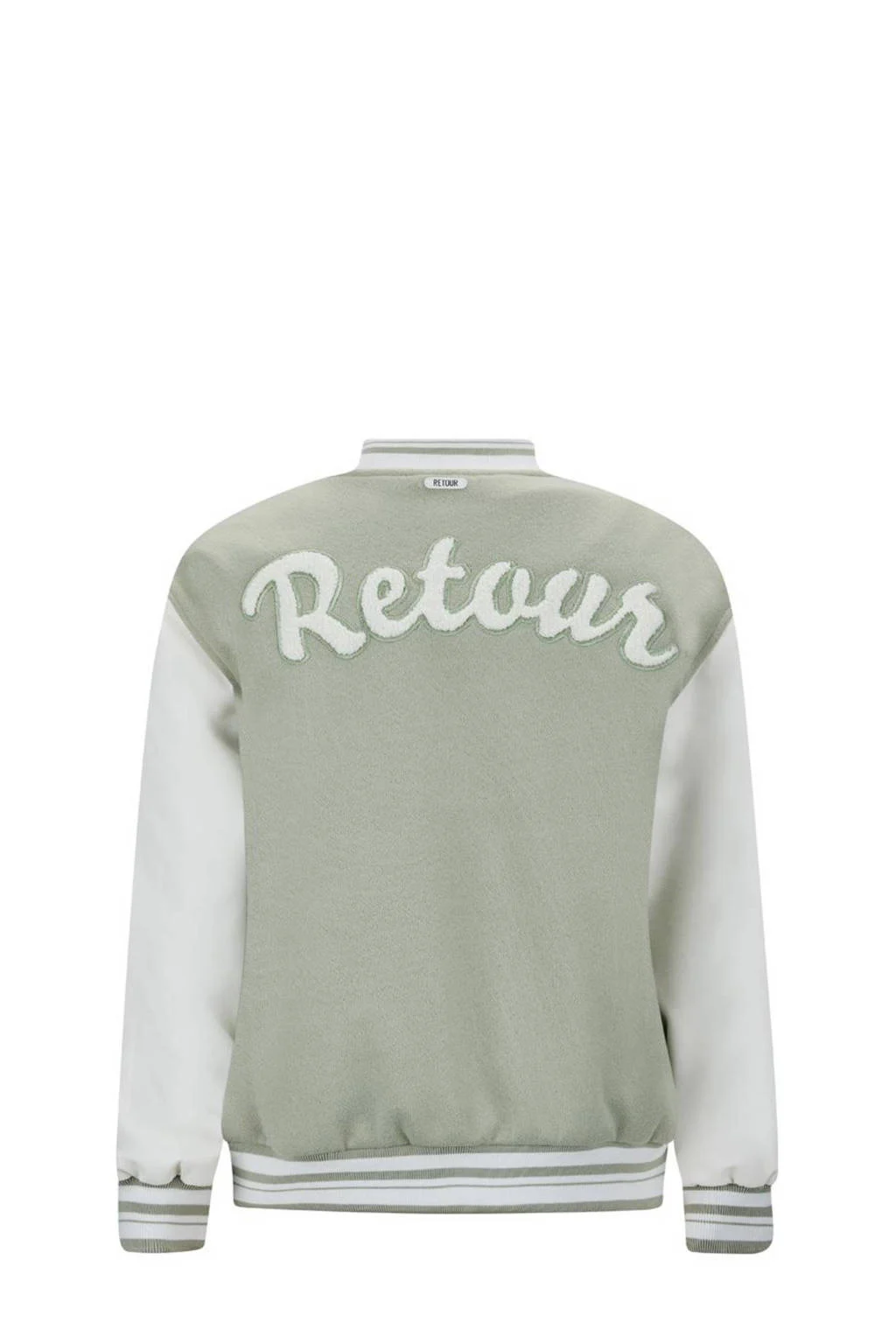 Retour Jeans bomberjack zomer Annecy pistache /ecru