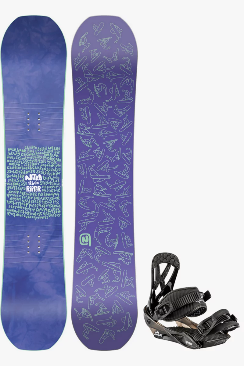 Nitro Ripper 126 cm Kinder Snowboard Set 2223