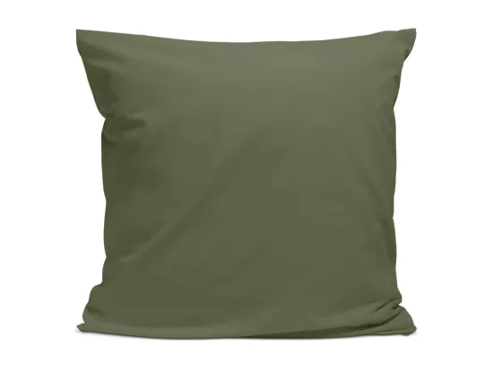 Taie d'oreiller 100% Percale de coton - Kaki - 65x65cm