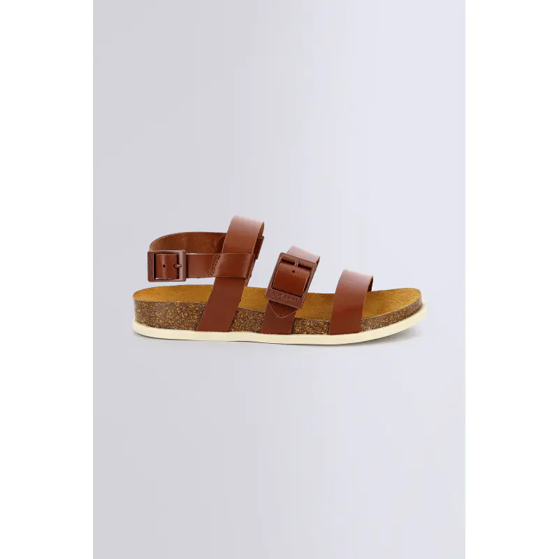 KICK ALANA MARRON CLAIR SANDALES Cuir Femme