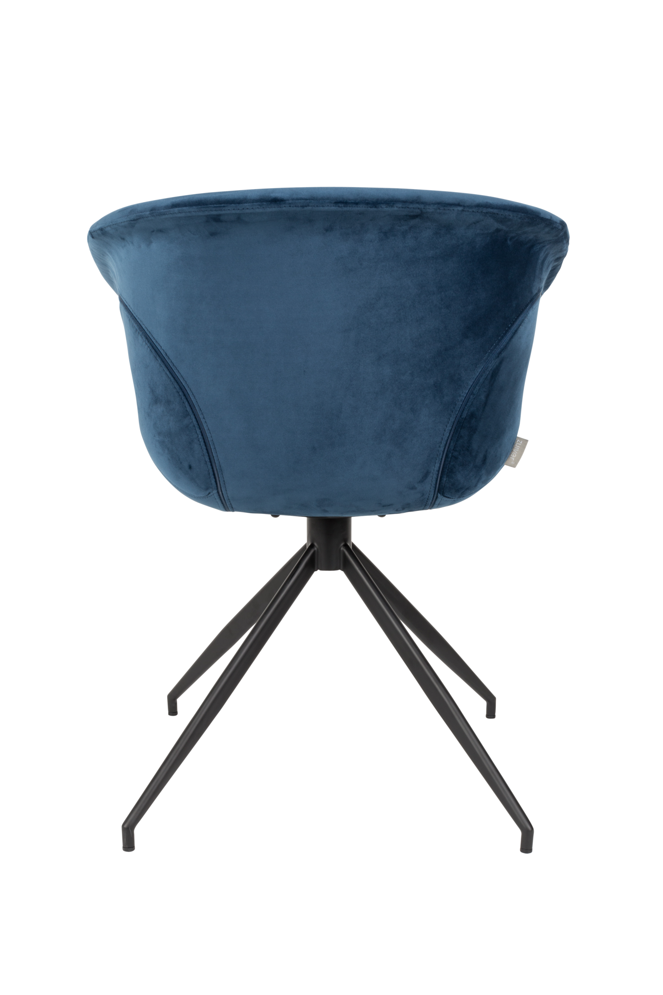 Eetkamerstoel Mia met armleuning blauw - set van 2