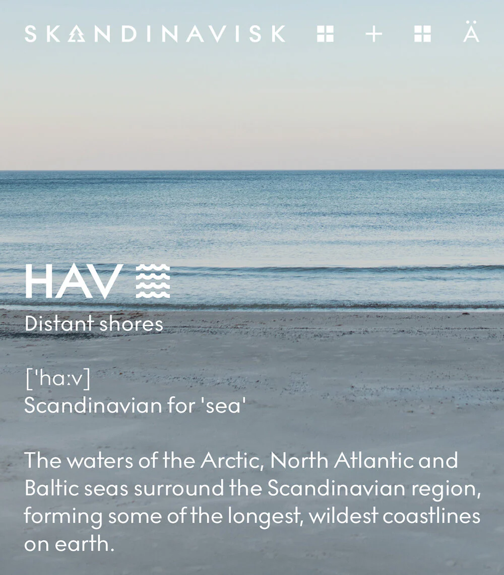 Skandinavisk  Hav duftlys, 65g. - Deep blue