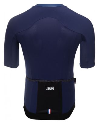 Maillot Manches Courtes LeBram Allos Bleu Coupe Aero