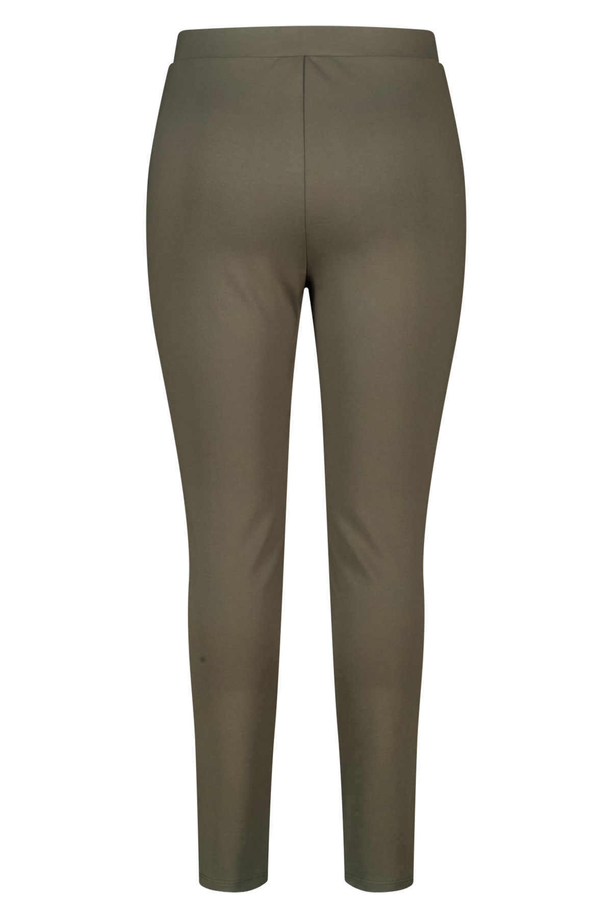Tregging met sierknopen Donker khaki