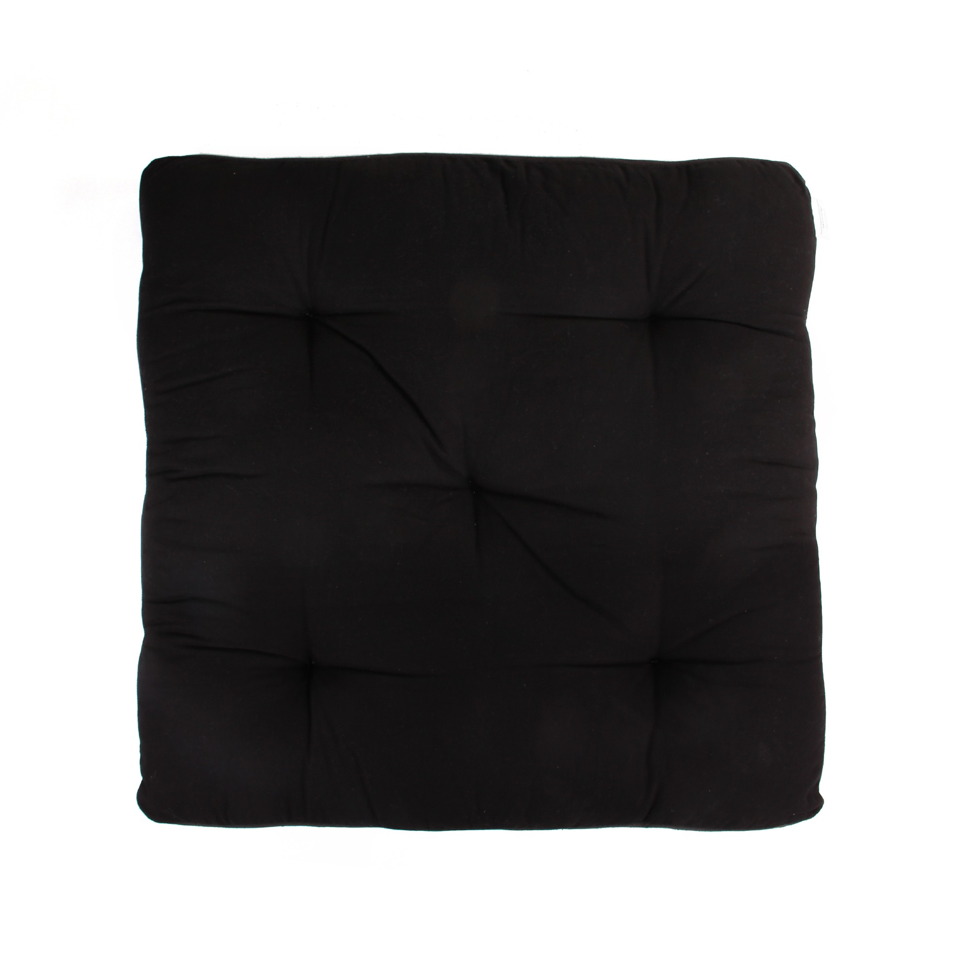 Sitzkissen 'Surya', schwarz-weiß, T 80 cm, B 80 cm, H 10 cm von fischer's lagerhaus