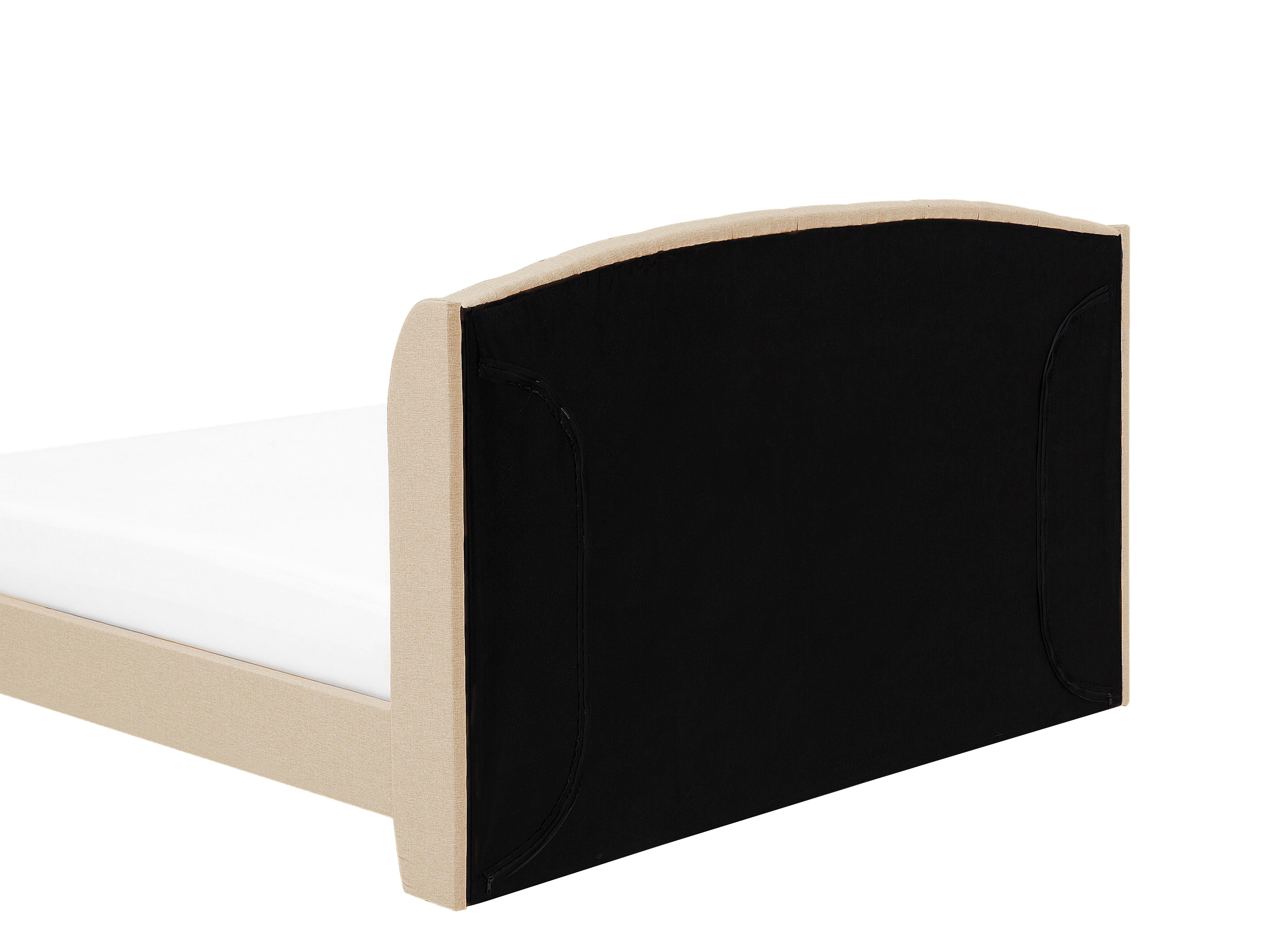 Bed Stof BORDEAUX 140 x 200 cm Beige