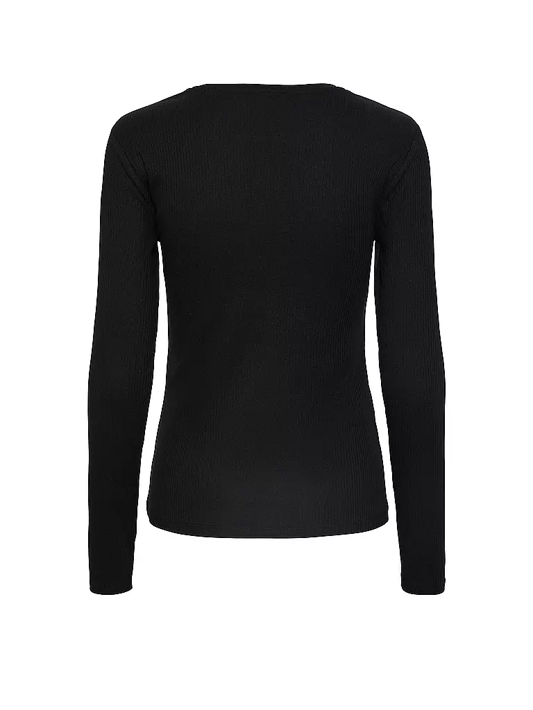 PIECES Langarmshirt PCRUKA schwarz