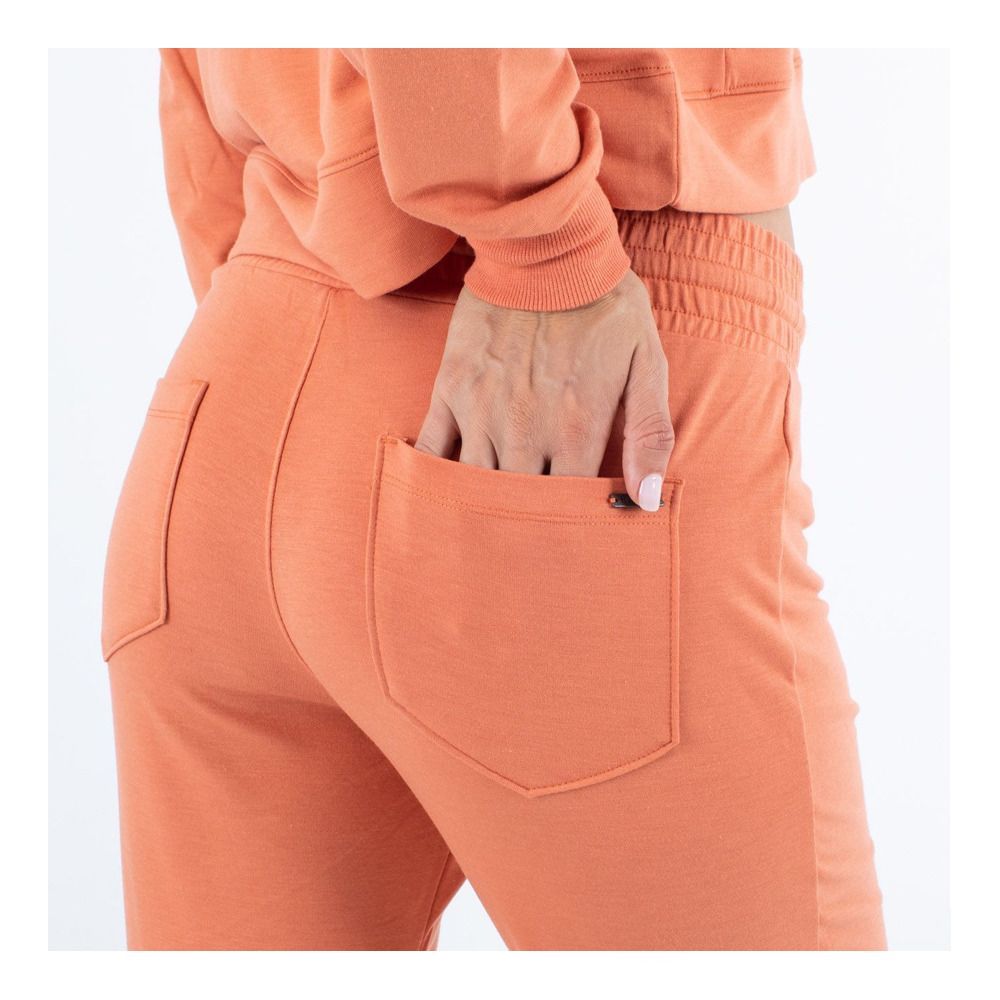 Hurley EASY FLARE - Jogging Femme carnelian