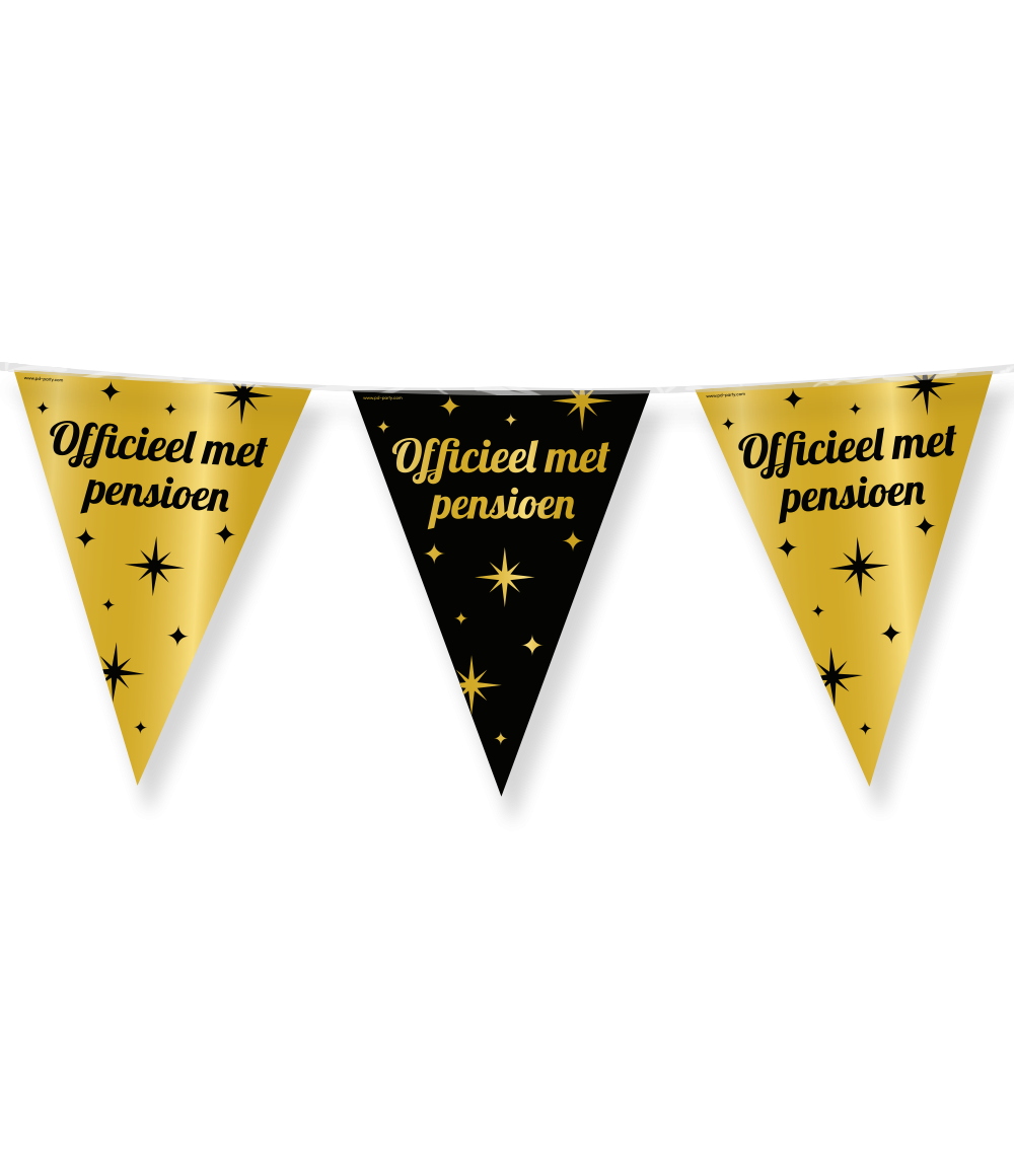 Goud Zwarte Pensioen Slinger 10m