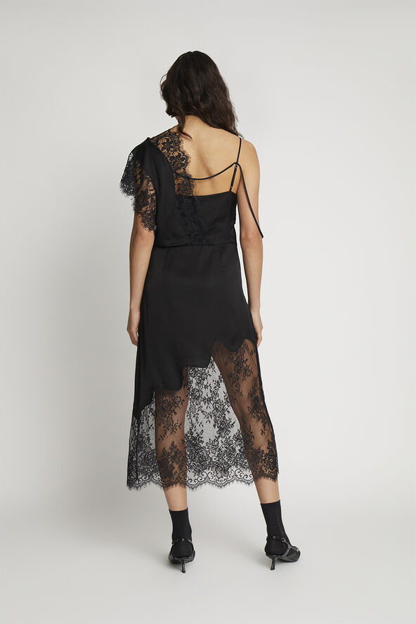 MUNTHE SAHAN EcoVero Viscose Lace Dress Black