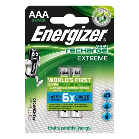 Energizer NiMH-Akku Extreme, AAA/LR03, 800 mAh, vorgeladen, 2er