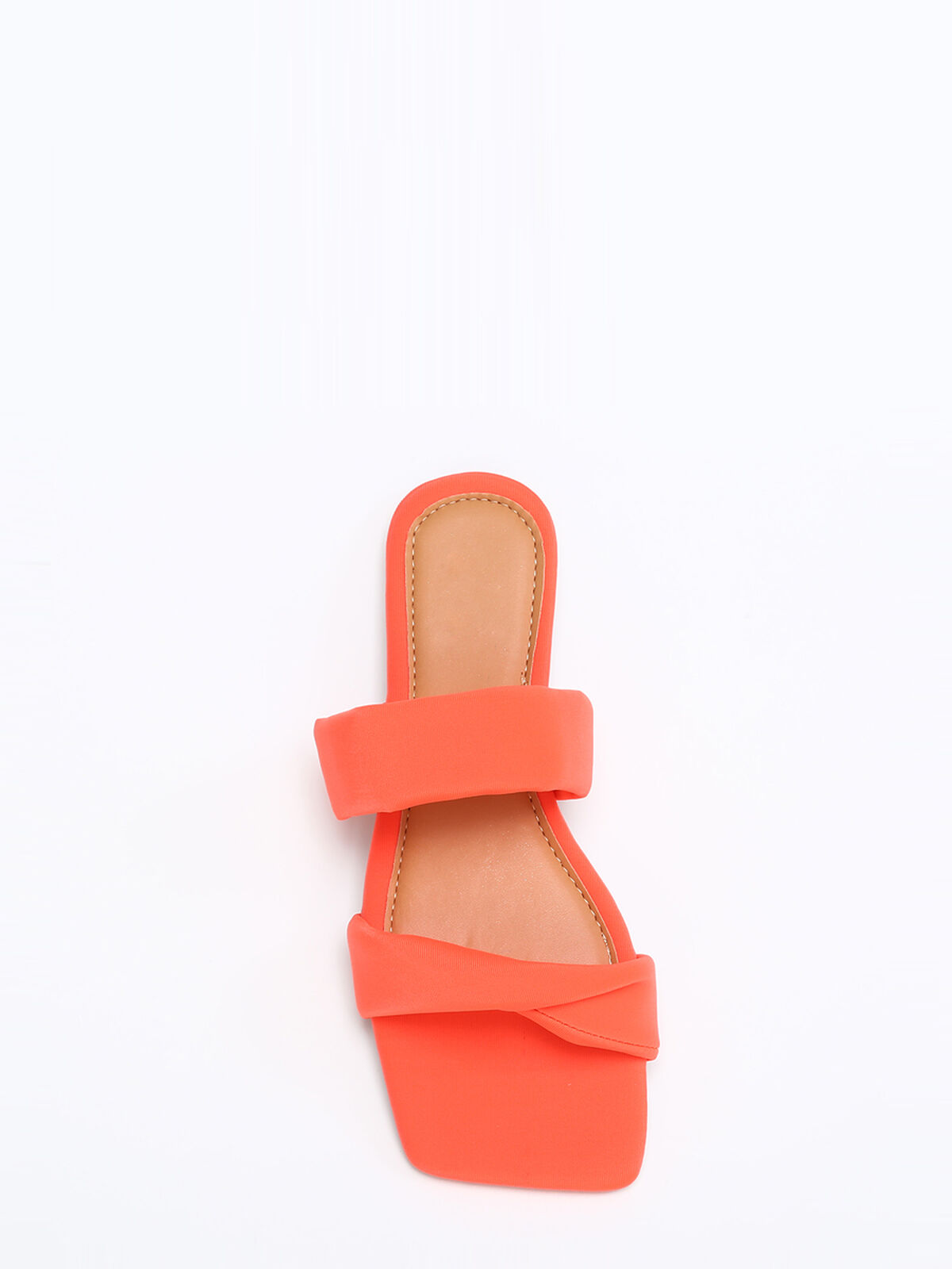 Mules à double brides- orange