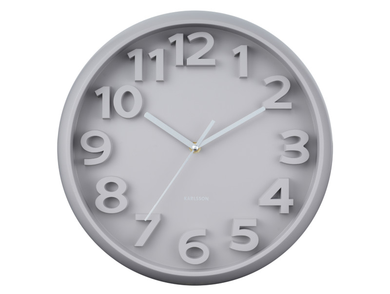 Wall Clock Elevated Classic Numbers KA6052BL Misty blue