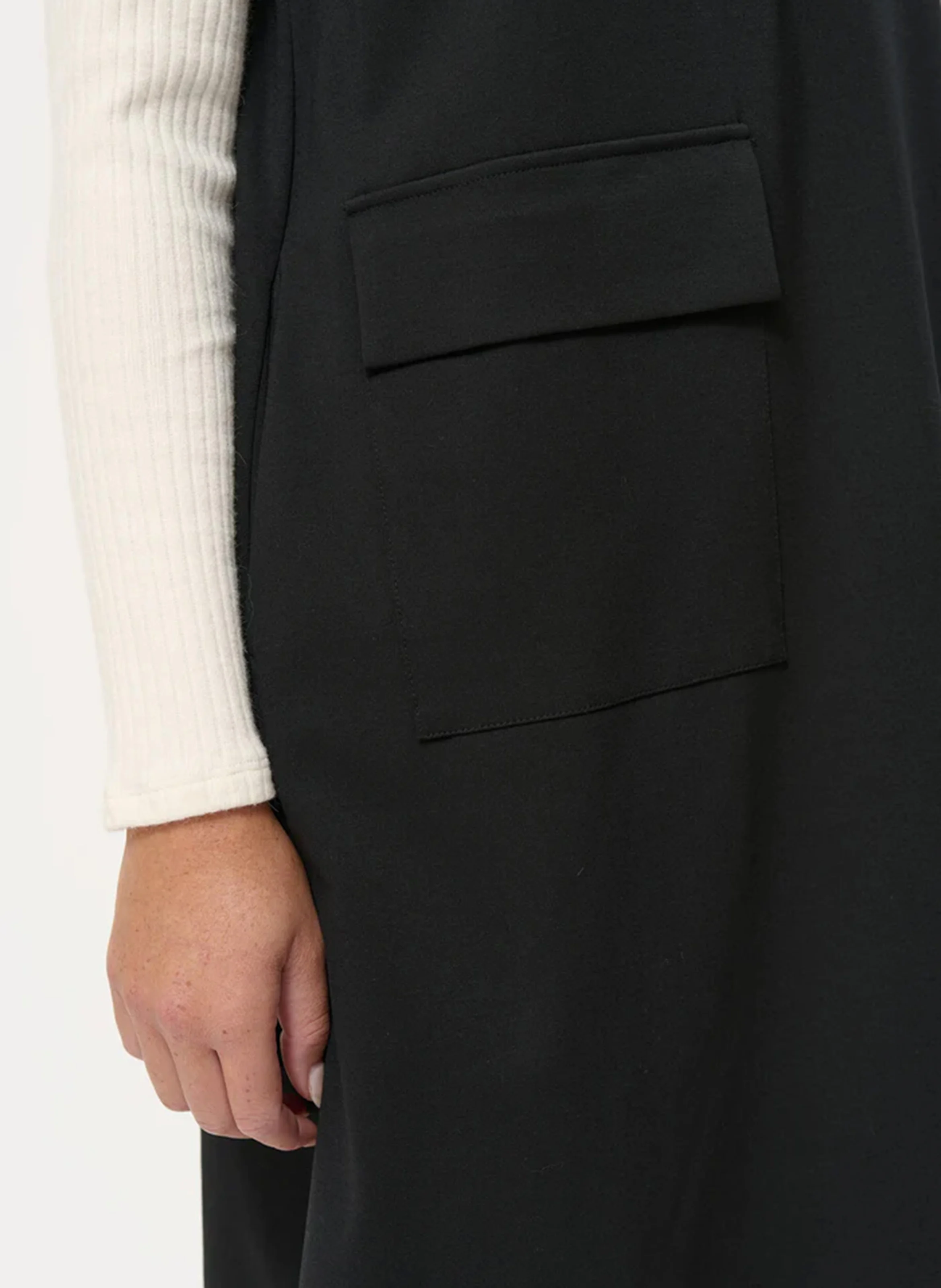 Robe courte trapèze | Noir