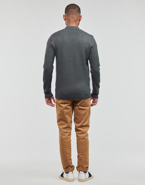 Selected - SLHTORONTO LS KNIT ZIP UP SHIRT - Gris