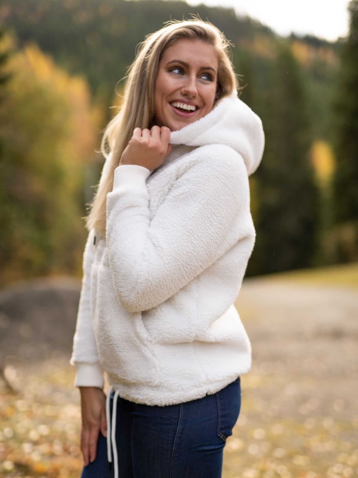Original Pile Half Zip Hood