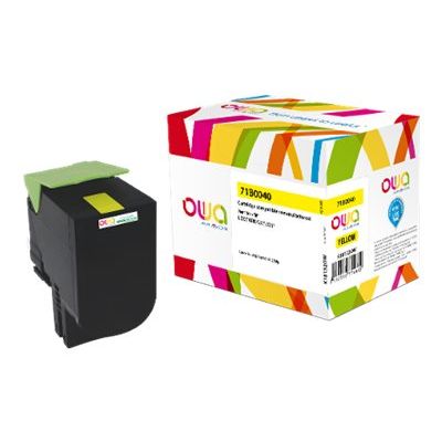 Cartouche laser compatible Lexmark 71B0040 - jaune - Owa K18132OW