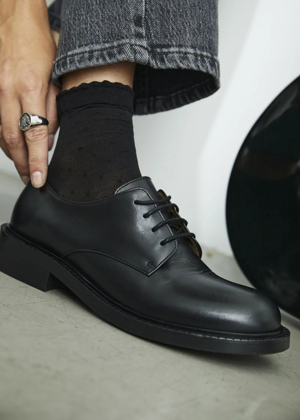 DERBY VENISE CUIR NOIR