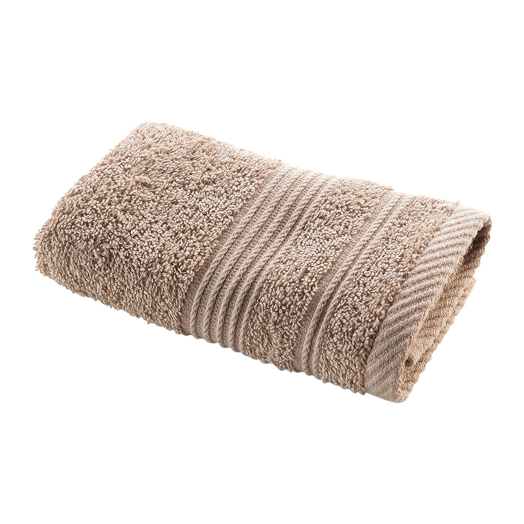 Serviette invité coton taupe 30x50cm