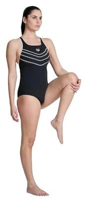 Maillot de bain Arena Femme Losange V Swim PR Noir Blanc