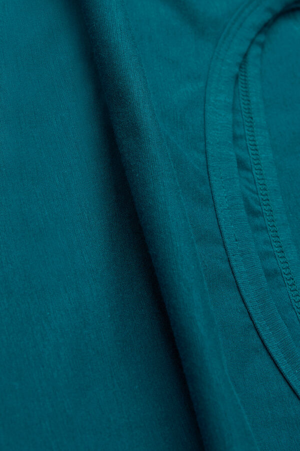 Blusa de algodão com alças finas