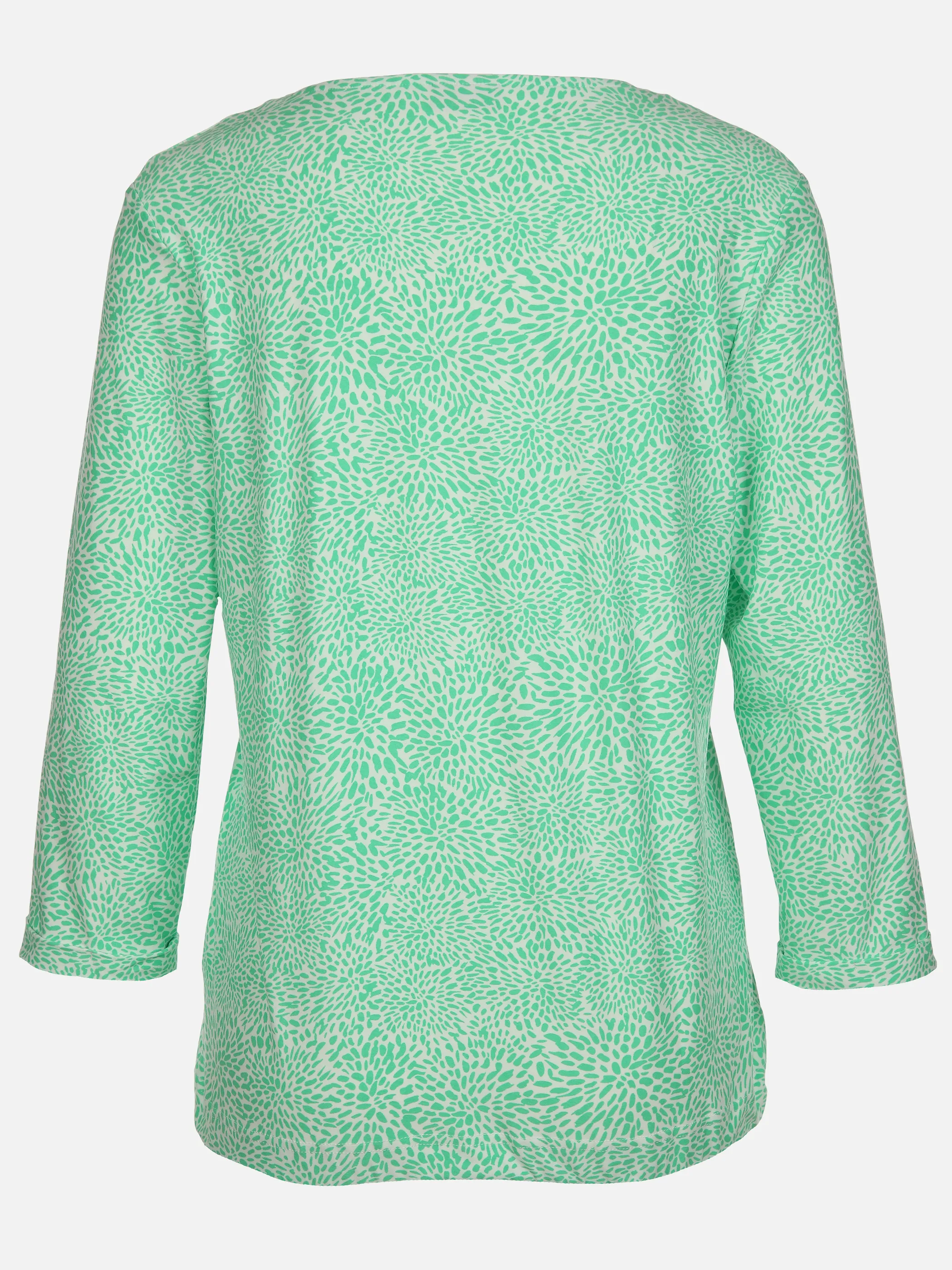 Damen Shirt mit Alloverprint und 3/4 Ärmel