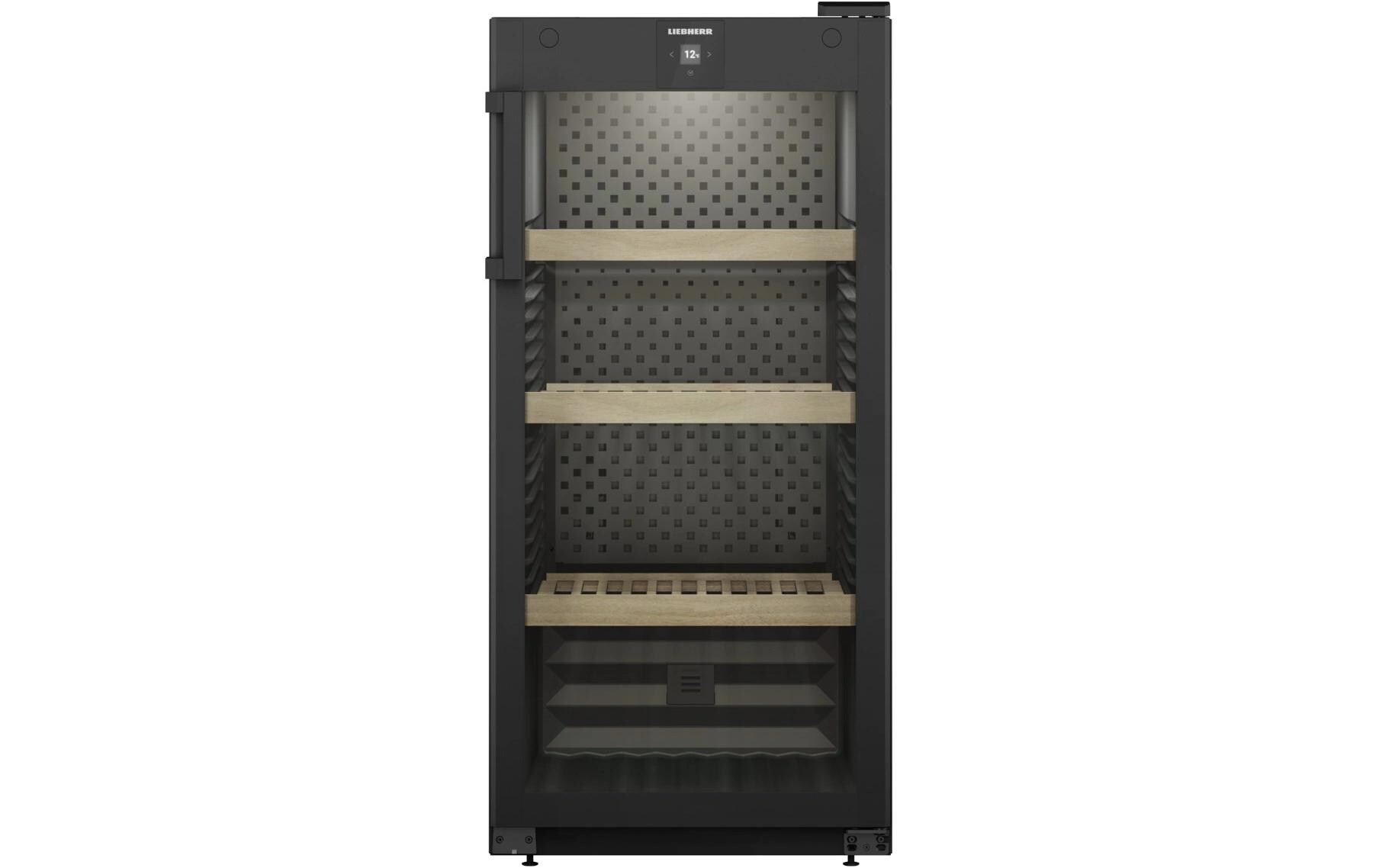 Weinkühlschrank WPbl 4201 GrandCru Rechts, Wechselbar<br>Freistehender Weinlagerschrank mit Glastür