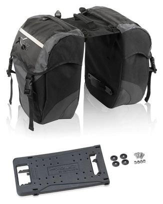 Paire de Sacoches pour Porte-Bagages XLC BA-S63 Fixation Carrymore Noir 30 L