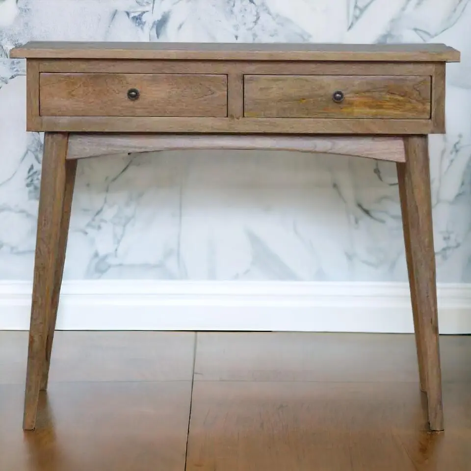 Massief Houten Sidetable met 2 Laden
