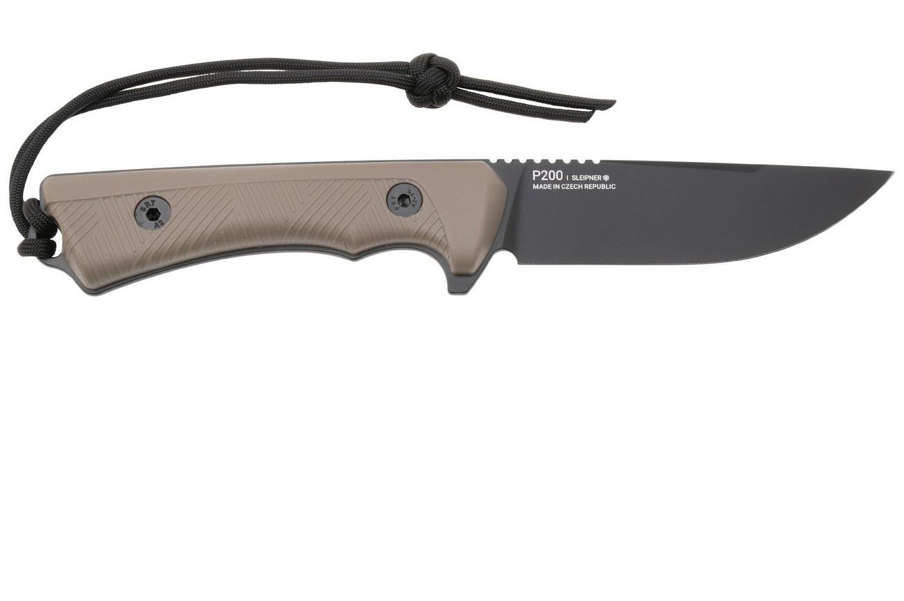 ANV P200, P200-048, Black Cerakote Sleipner, Coyote GRNPU, survivalmes