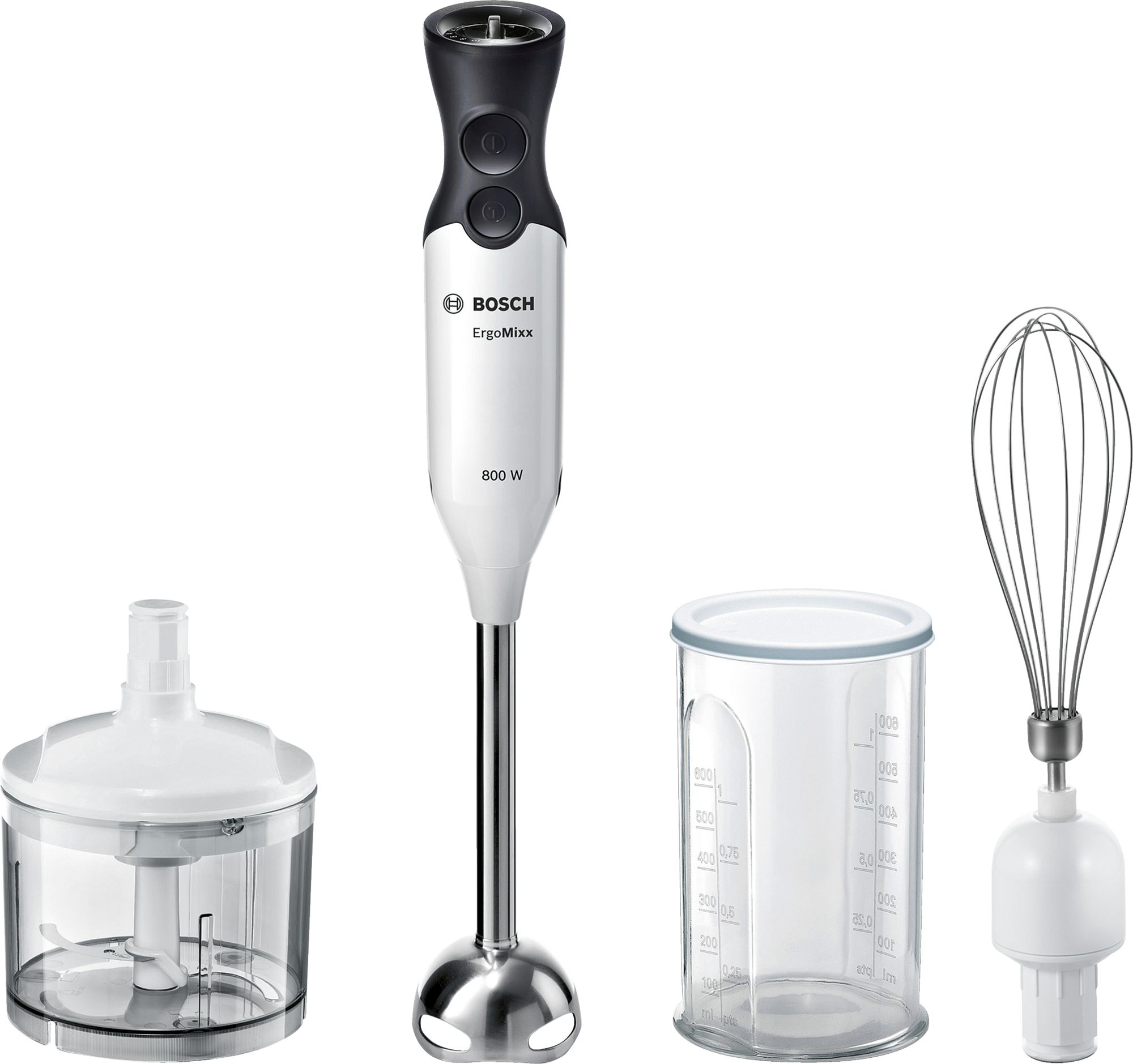 Batedeira de mão ErgoMixx 800W, branca/antracite MS6CA4150