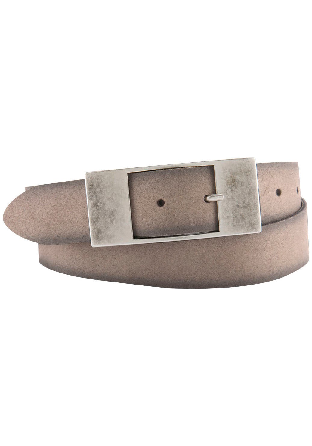 BERND GÖTZ Ledergürtel mit flächiger Designschliesse