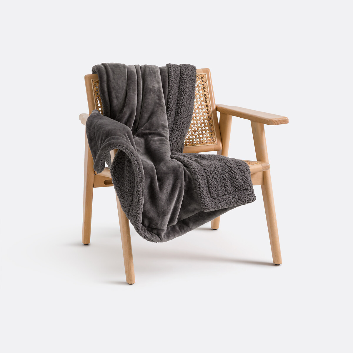 LA REDOUTE INTERIORS<br>Manta de lã Sherpa Maxine