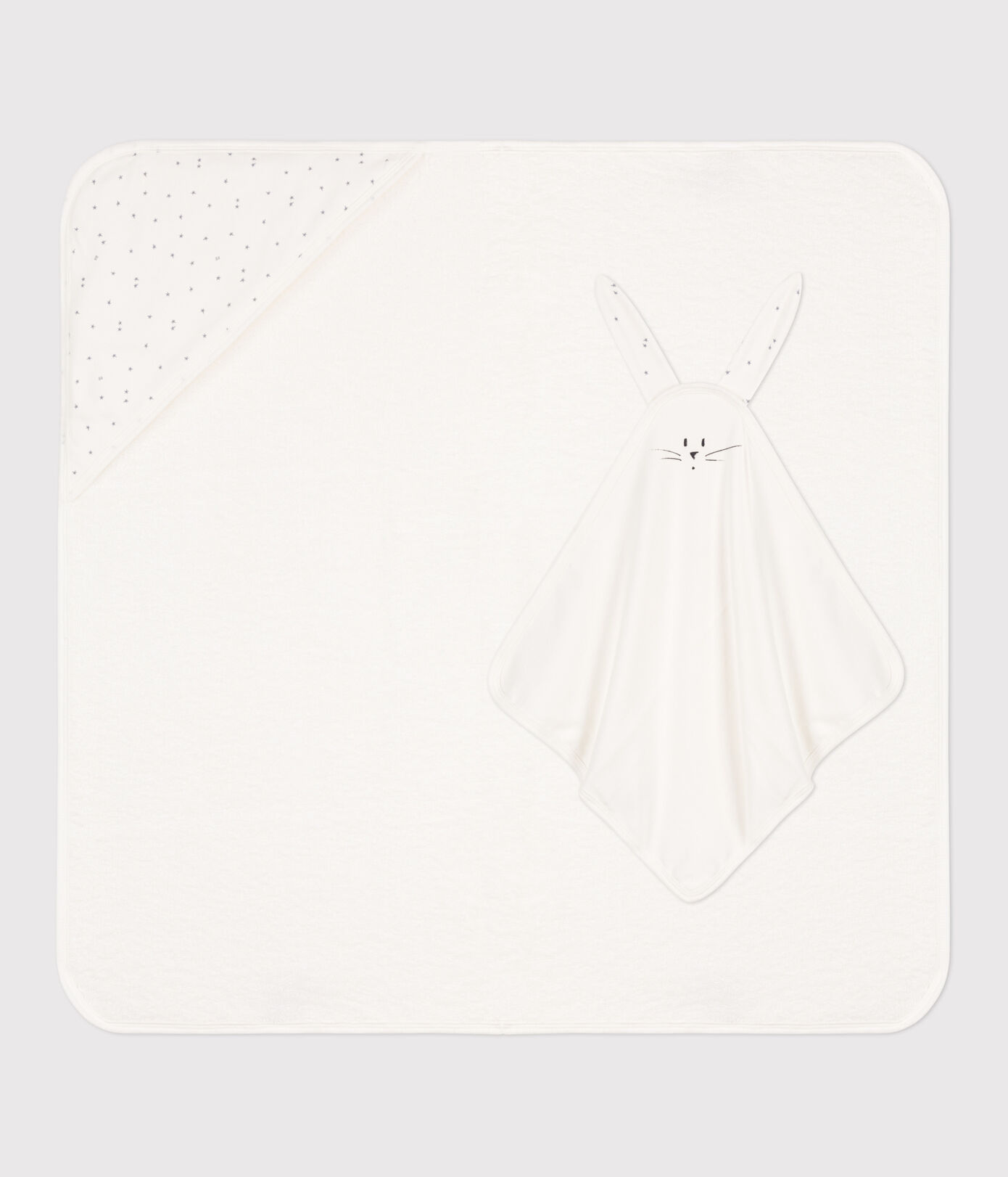 Carré de bain et doudou en coton