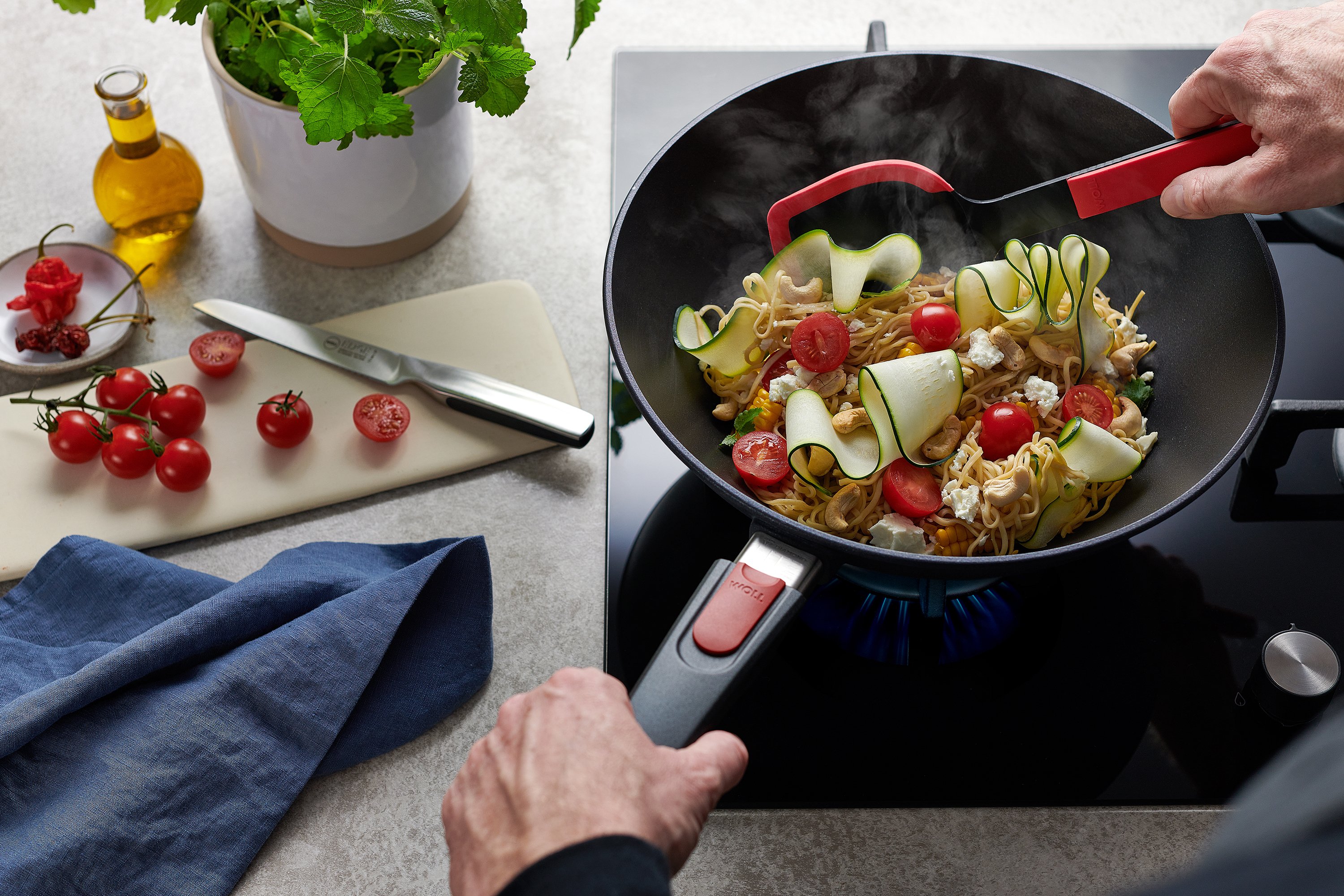 Diamond Lite Wok-Set, 2-tlg., Ø 26 cm - Größe: 26 cm