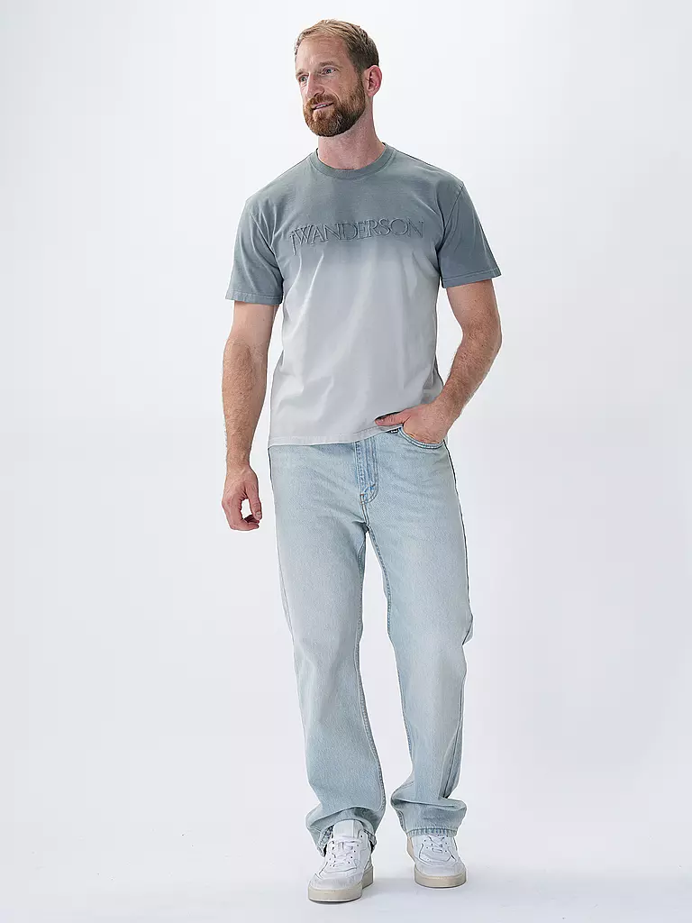JW ANDERSON T-Shirt LOGO GRADIENT TEE hellgrau