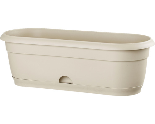 Balkonbak met irrigatiesysteem Lafiora 49,6 x 16 cm beige