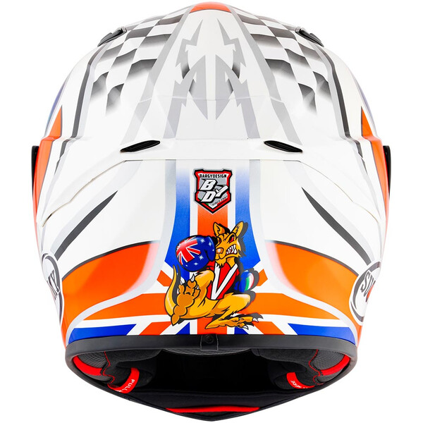 Suomy - Casque Track-1 Troy Bayliss Replica 2002 Blanc / Rouge / Bleu