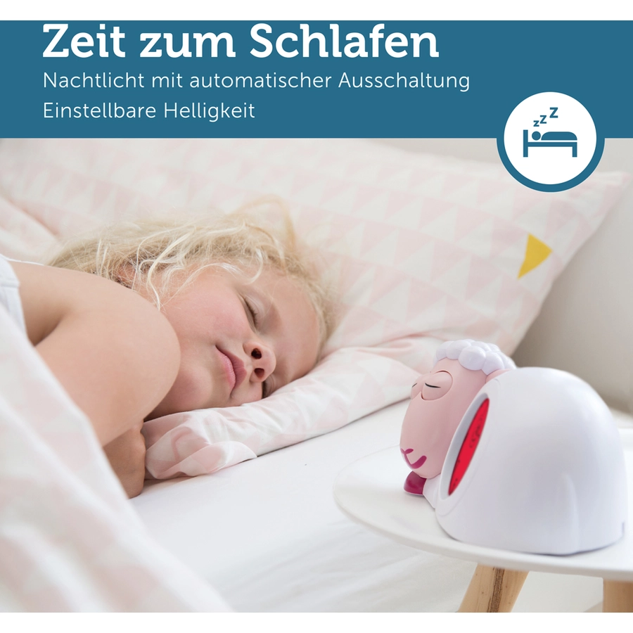 ZAZU Sam Schlaftrainer und Nachtlicht Rosa
