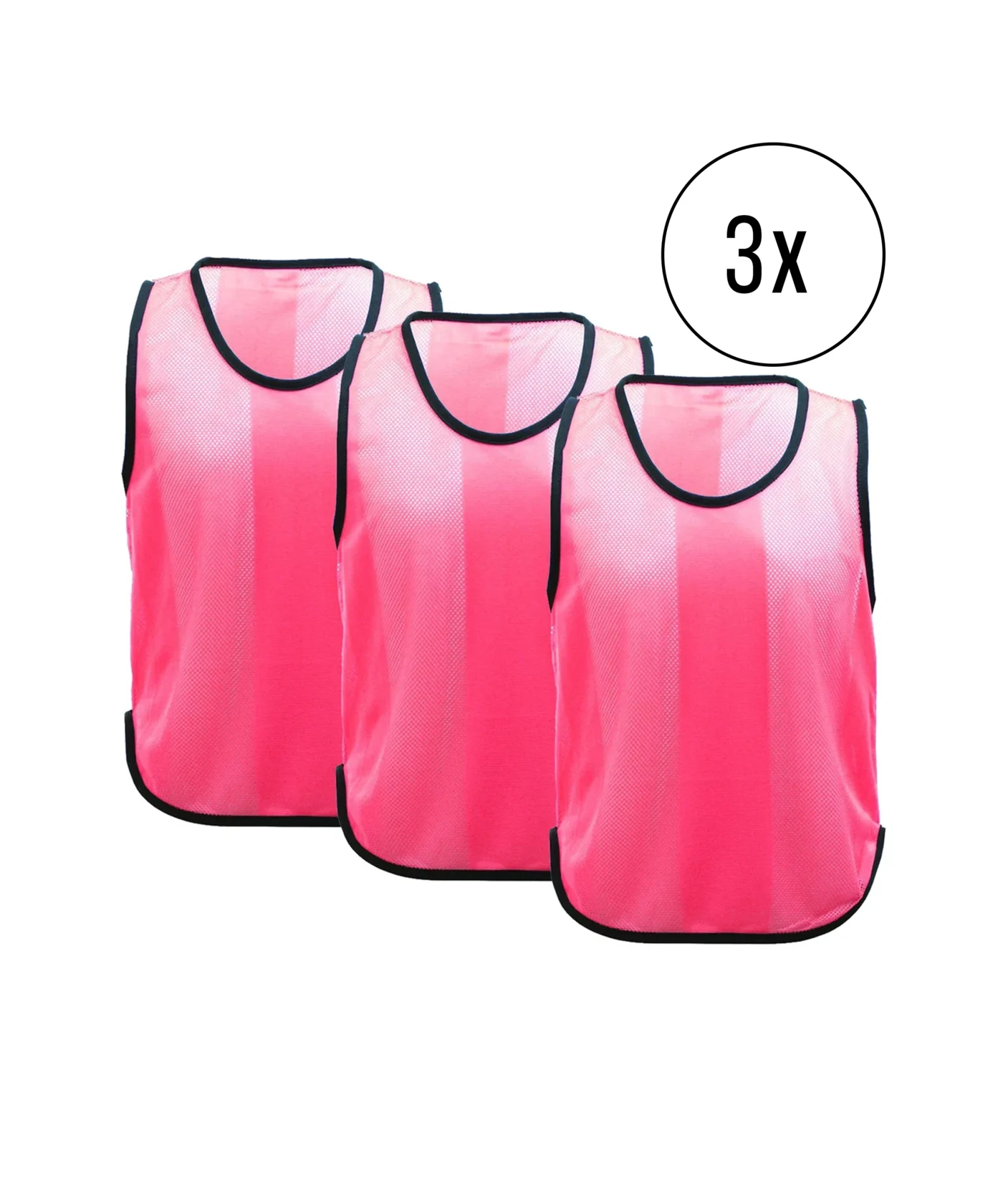 Cawila Trainingsleibchen UNI 3er Set Pink | Leibchen Fußball