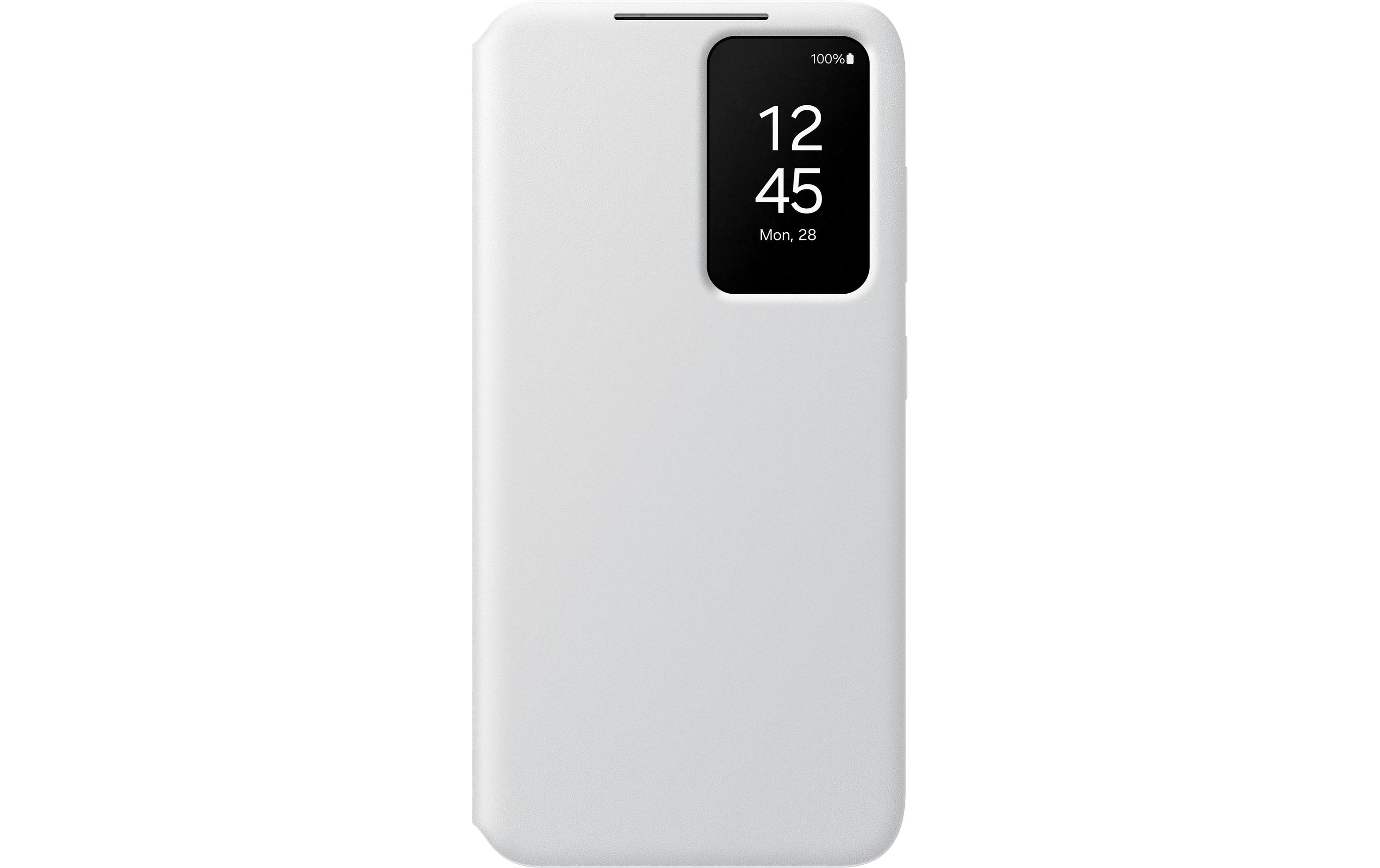 Book Cover Smart View Galaxy S24 WeissSchutzhülle mit Touch-Interface für das Samsung Galaxy S24