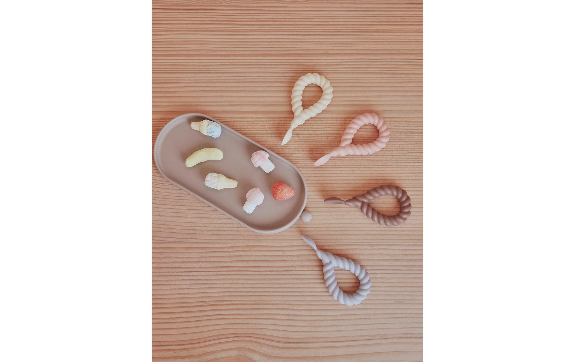 Kinderlöffel Mellow 2 Stück, Cherry/VanillaKinderbesteck aus Silikon