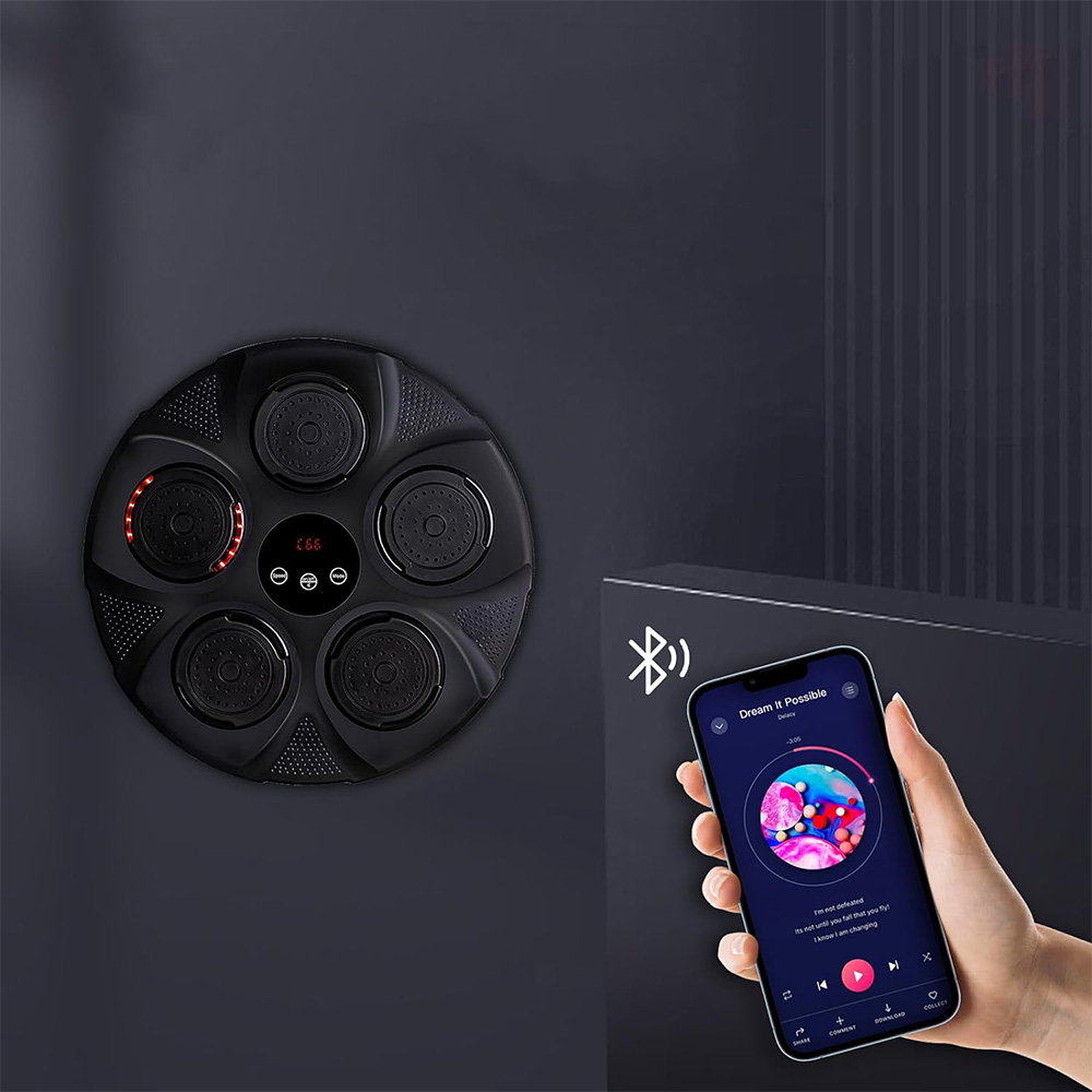 Elektronische USB Box Maschine LED Bluetooth Musik Boxing Automat - Schwarz