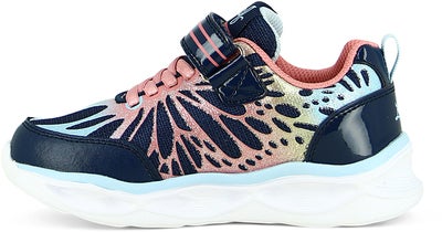 Leaf Malmen Blinkende Sneakers, Navy/Pink