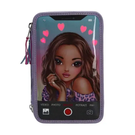 Depesche TOPModel 3-Federtasche SELFIE LED