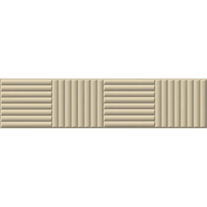 Tegelsample: Jabo Volume vloertegel ivoor Bamboo mat 6x25cm