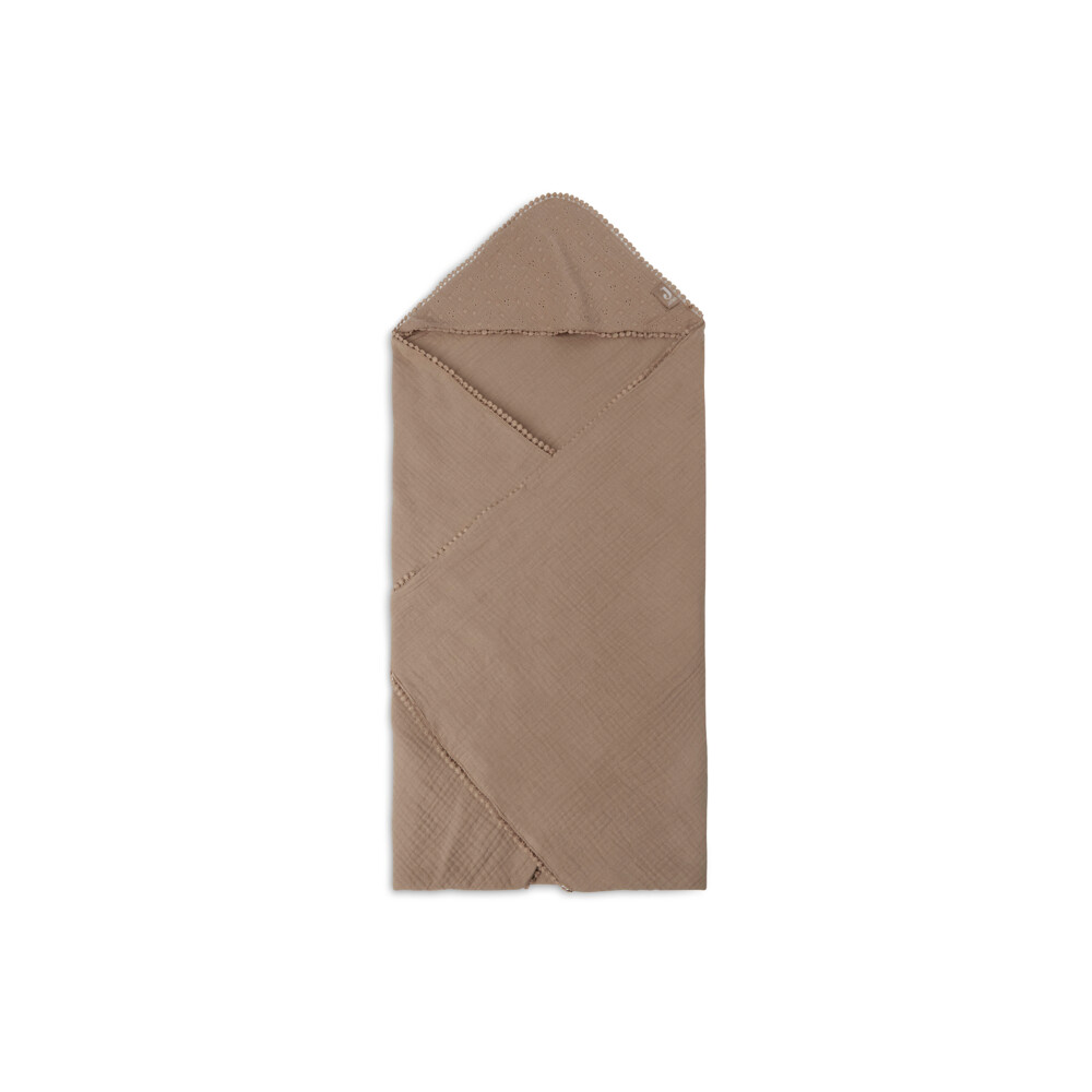 Jollein Baby Badcape Embroidery Biscuit Bruin75 x 75 cm