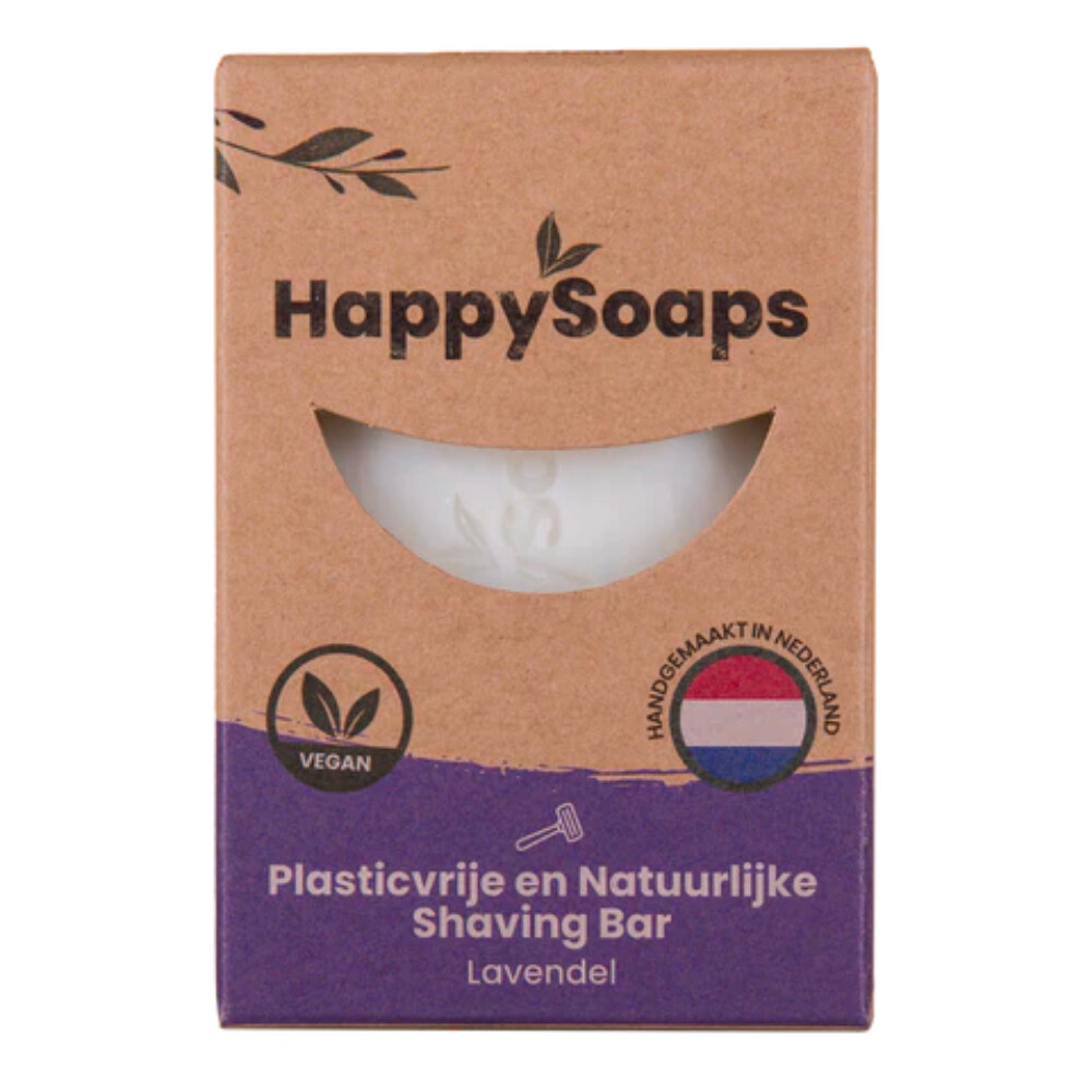 HappySoaps Shaving BarLavendel70 gr